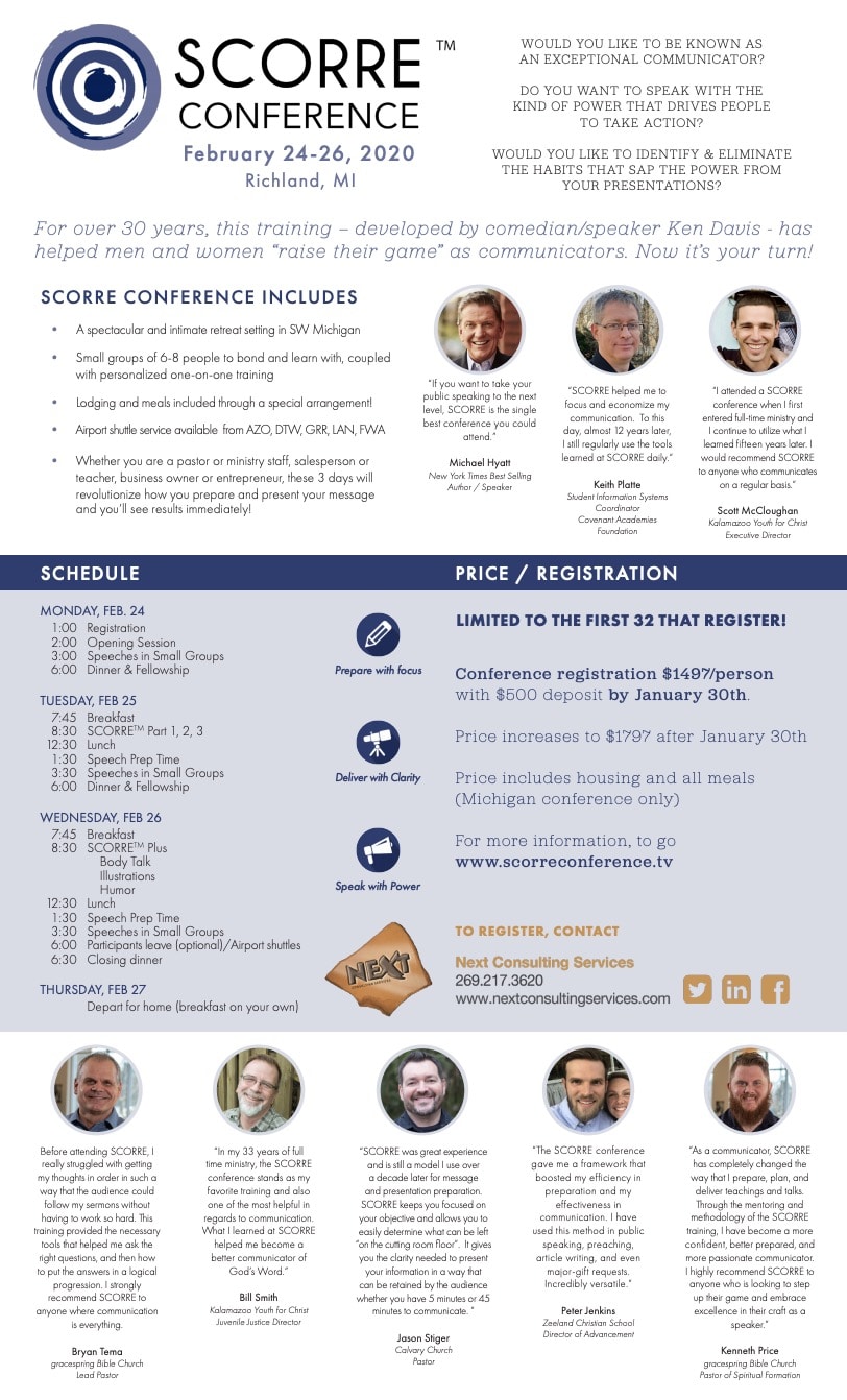 SCORRE Flyer